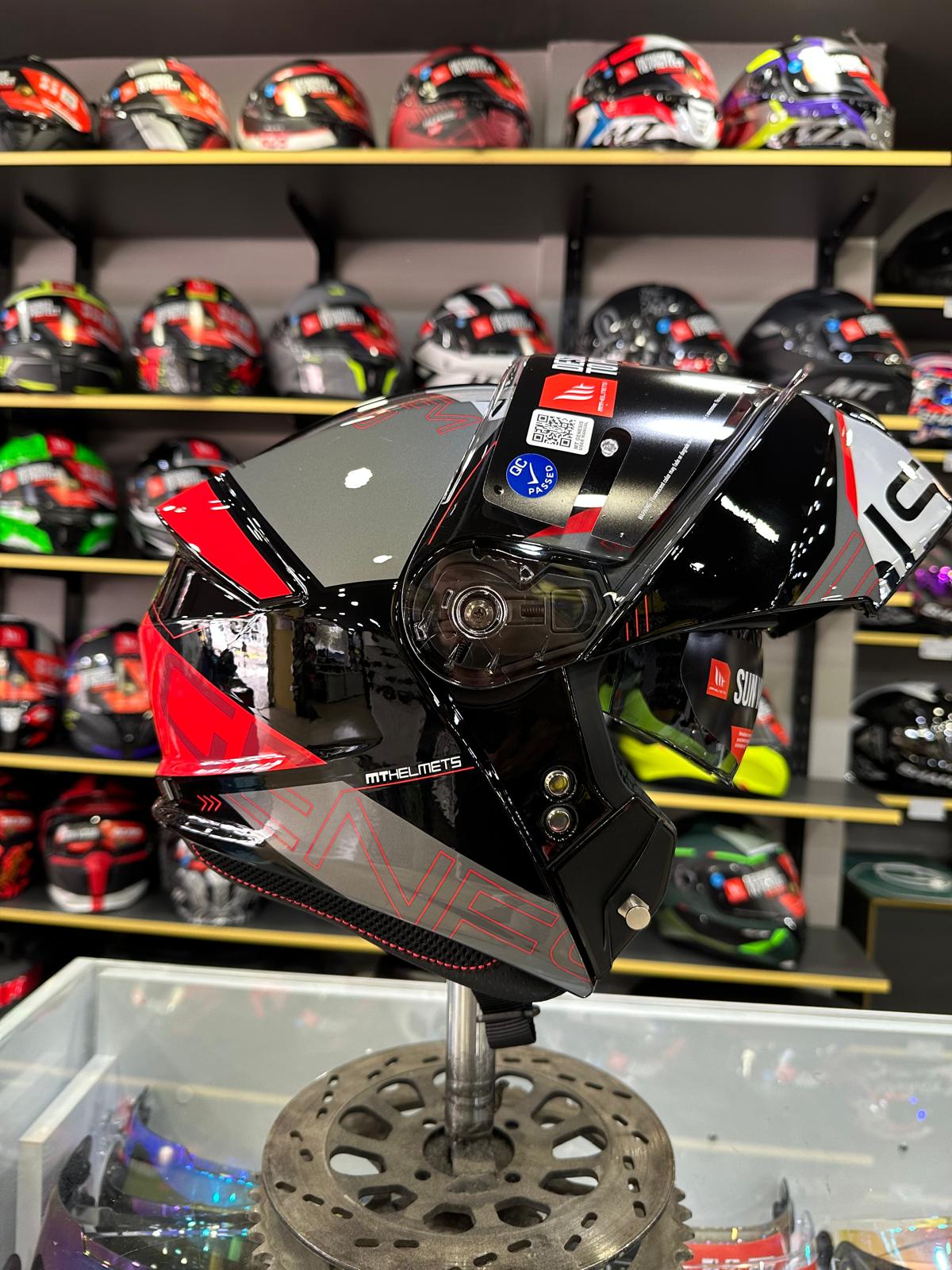 Genesis SV Atempo B15 Parlak Çene Açılır Kask