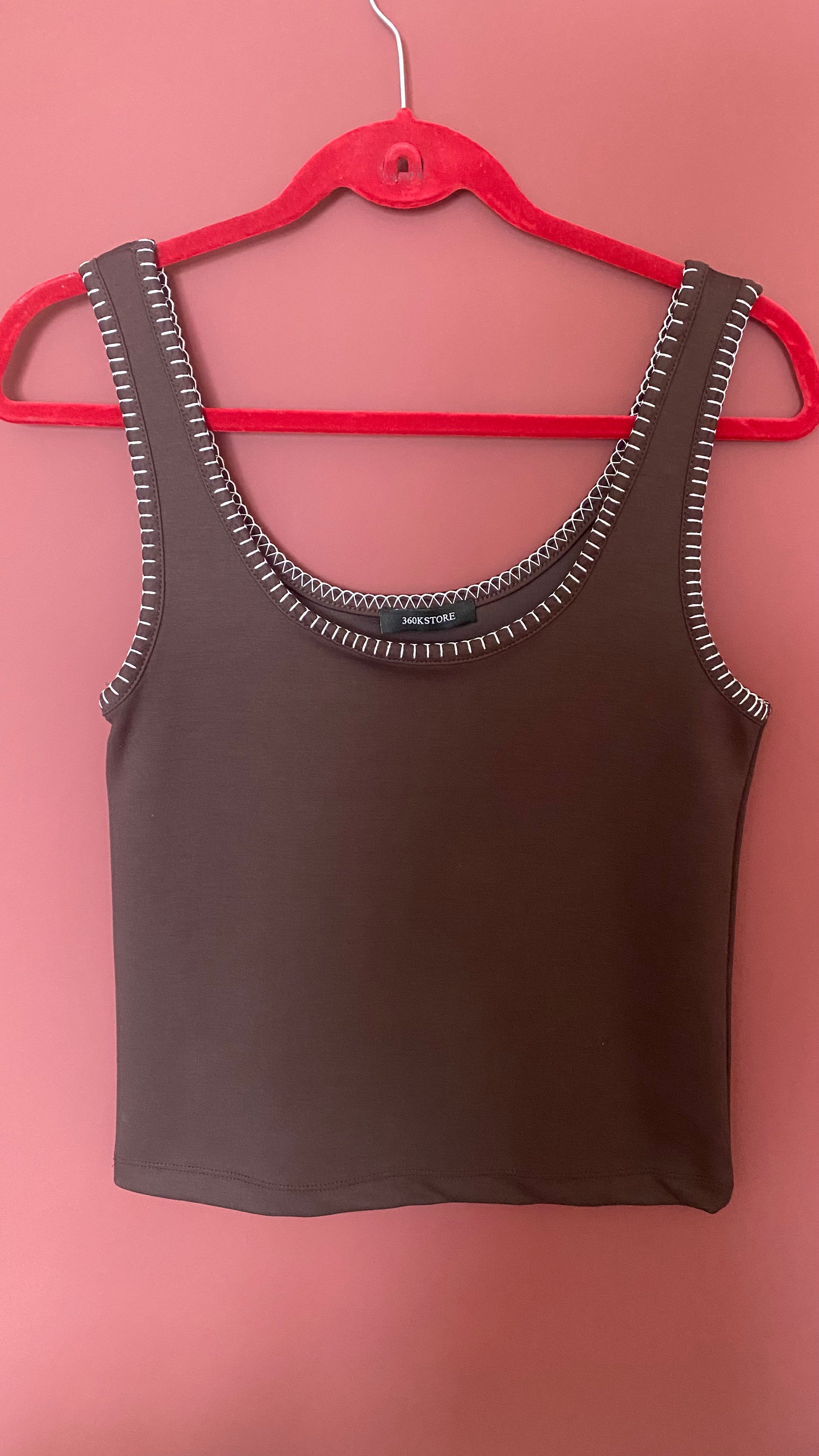 Kahverengi Limited Edition Çoban Dikişli Atlet