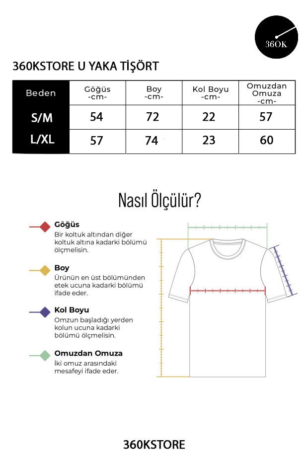 Bisiklet Yaka Kısa Kollu Uzun Tişört