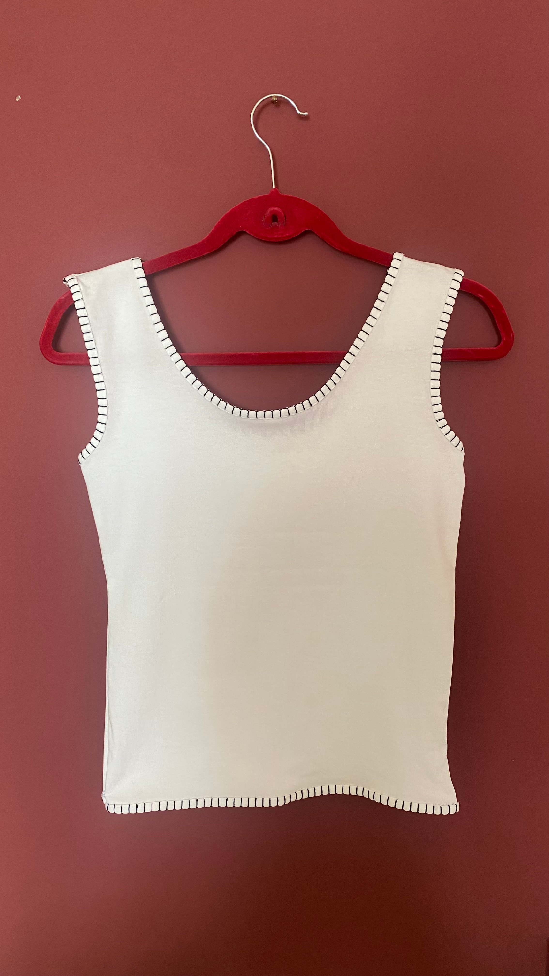 Beyaz Limited Edition Çoban Dikişli Atlet