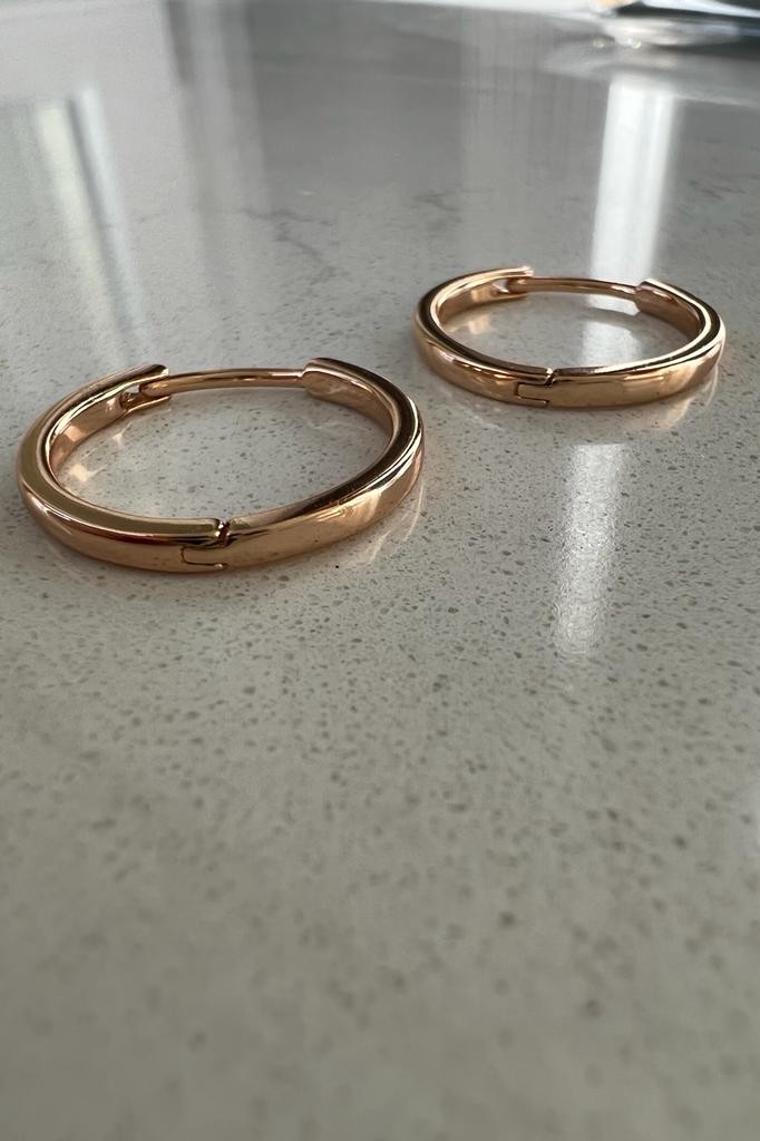 BASİC HALKA KÜPE 24K ALTIN KAPLAMA