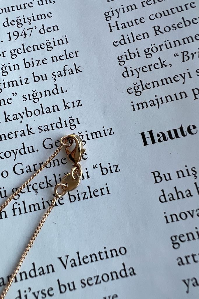 MİNİ TAŞ KOLYE ( ALTIN KAPLAMA )