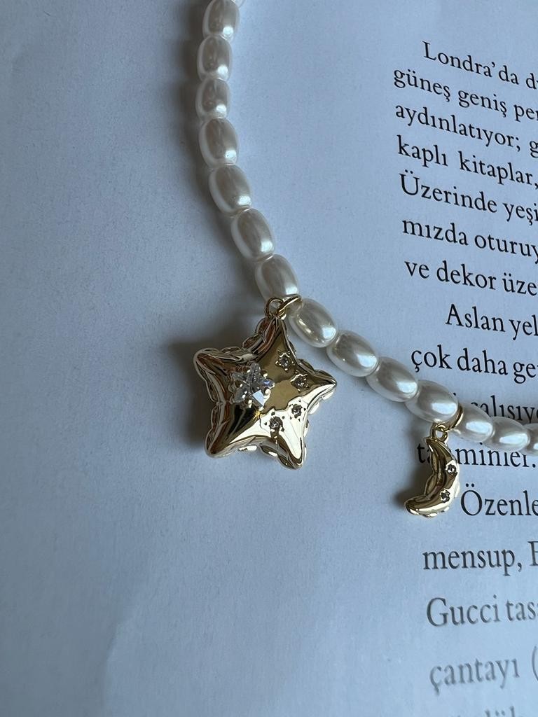PEARLY STAR ( GERCEK HAVUZ İNCİSİ BOYU 30 35 CM )