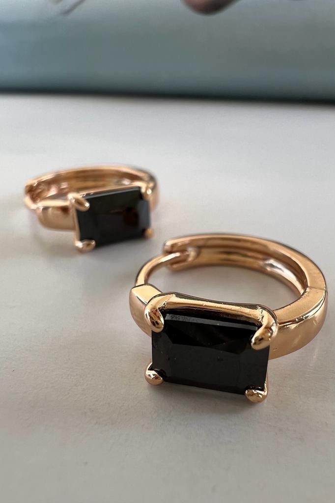 BLACK ZIRCON STONE ( ALTIN KAPLAMA )