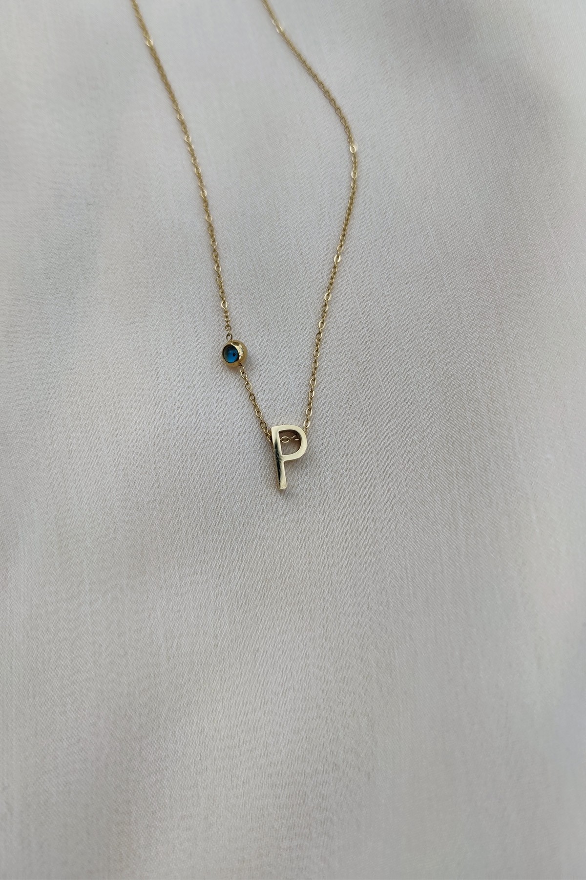 ÇELİK HARF KOLYE - GOLD