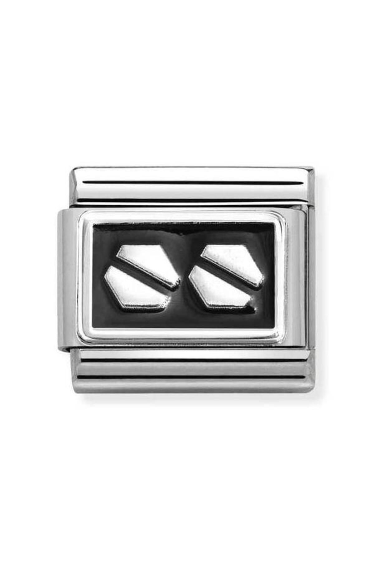 Composable Classic Dekoratif Link - Plakalar Semboller - Çift altıgen vidalar - 925 Gümüş