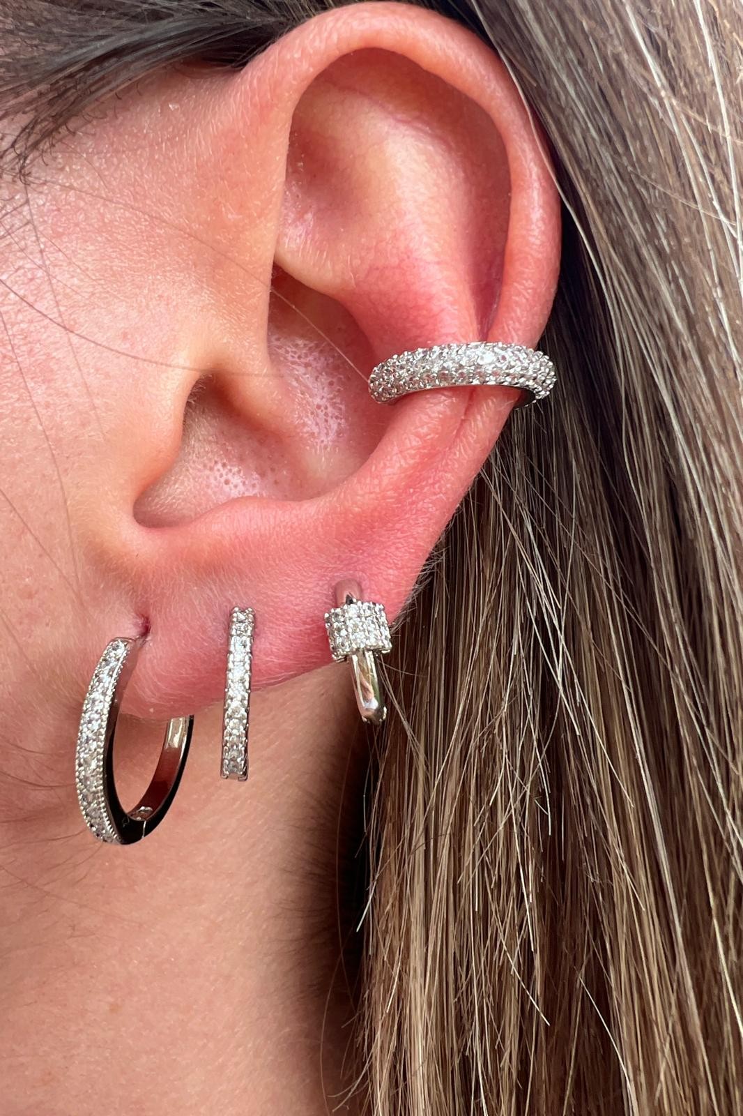 ZİRKON TAŞLI EARCUFF