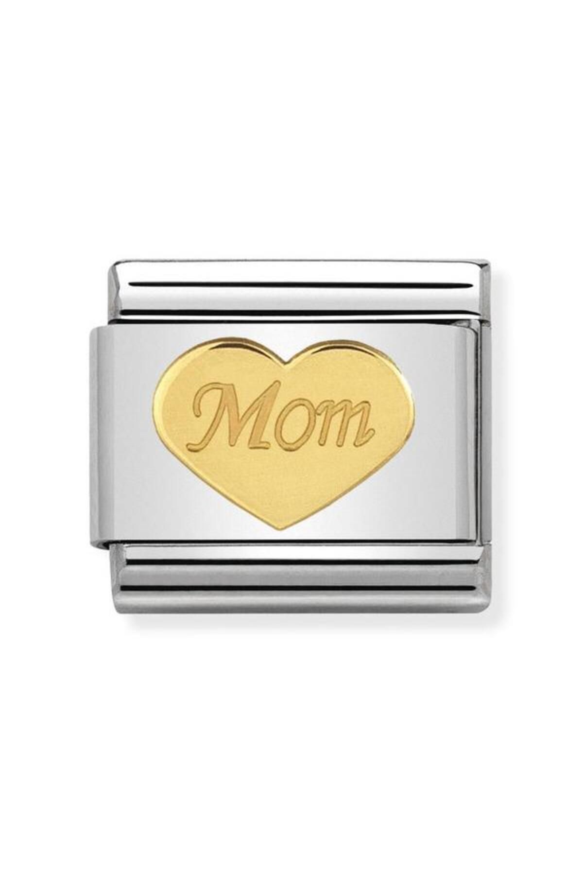 Composable Classic Symbols And Steel And 18k Gold Mom Heart