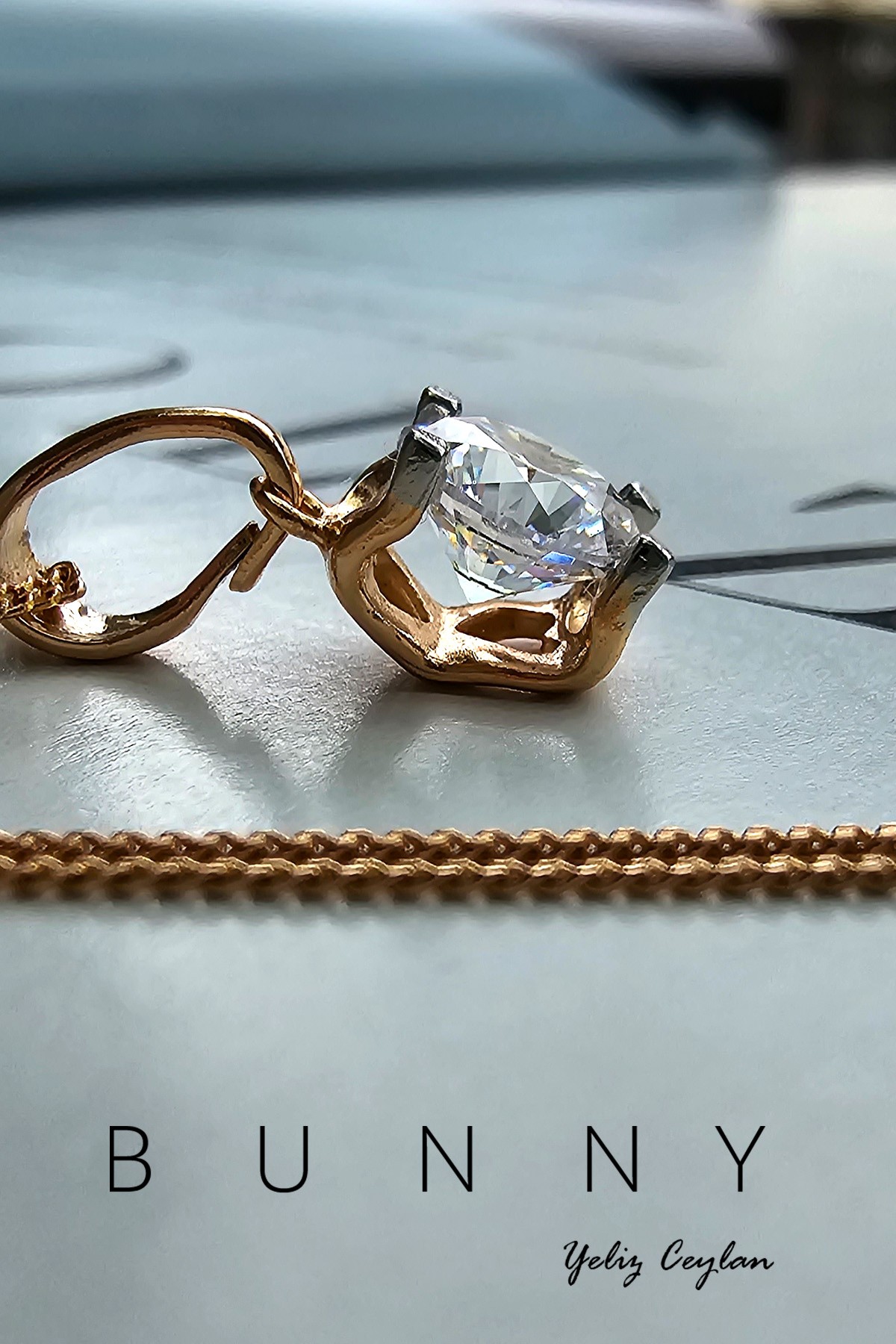 PRİNCESS TEK TAŞ KOLYE 6MM 24K
