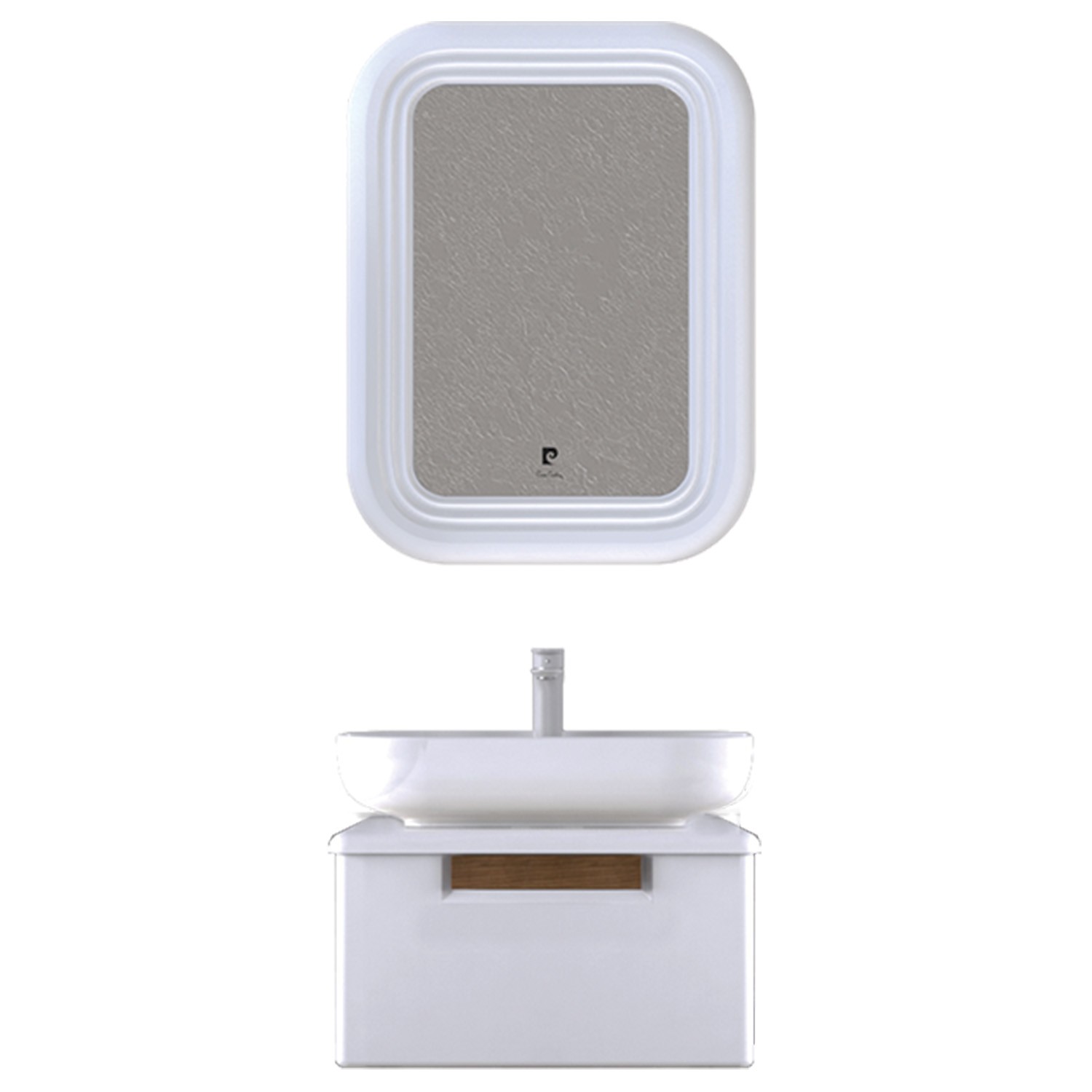 Pierre Cardin Leo 60cm Antique White Banyo Dolabı Takımı