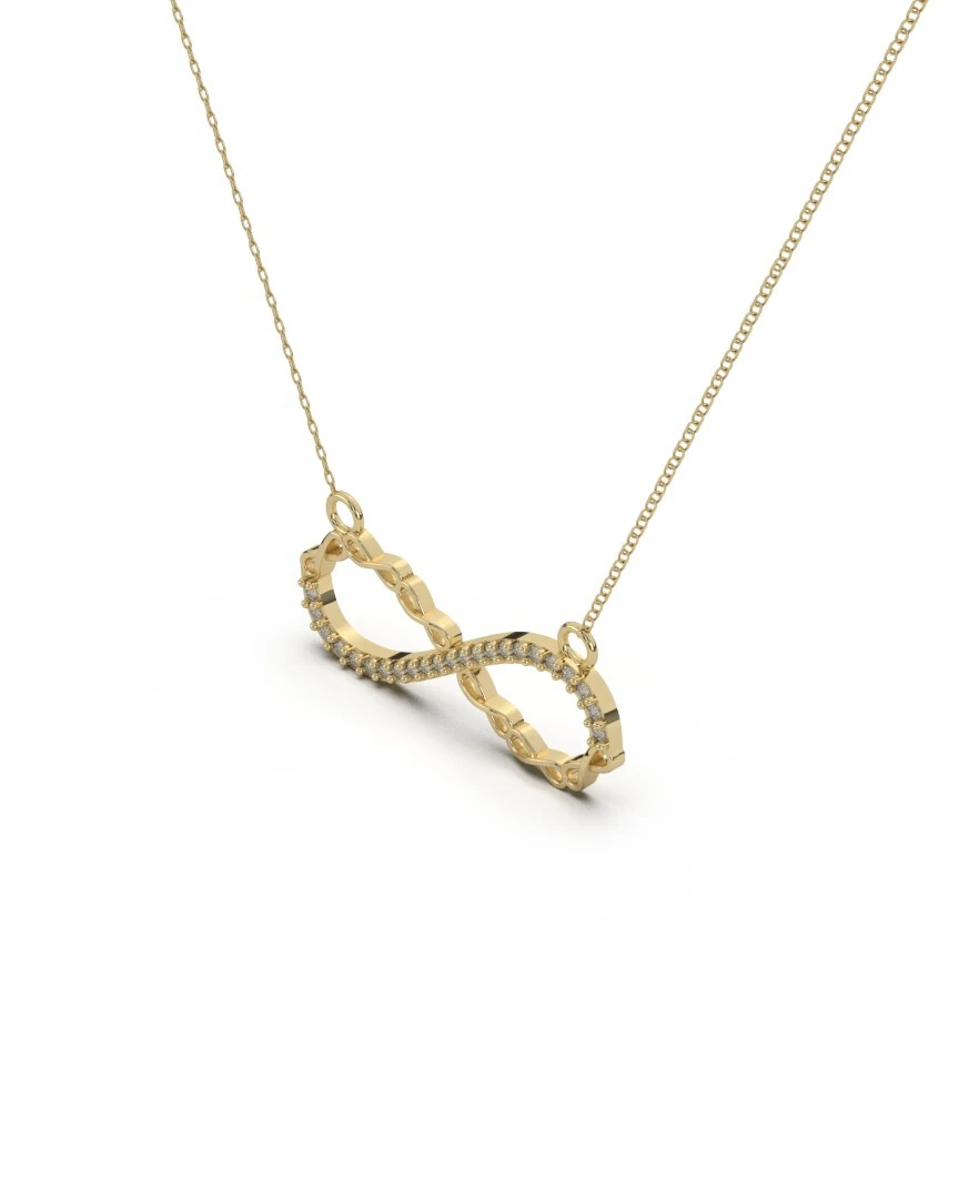 Sonsuzluk Motifli 14 Ayar Altın Kolye