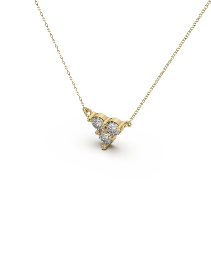 Üçlü Işık Tasarım 14 Ayar Altın Kolye