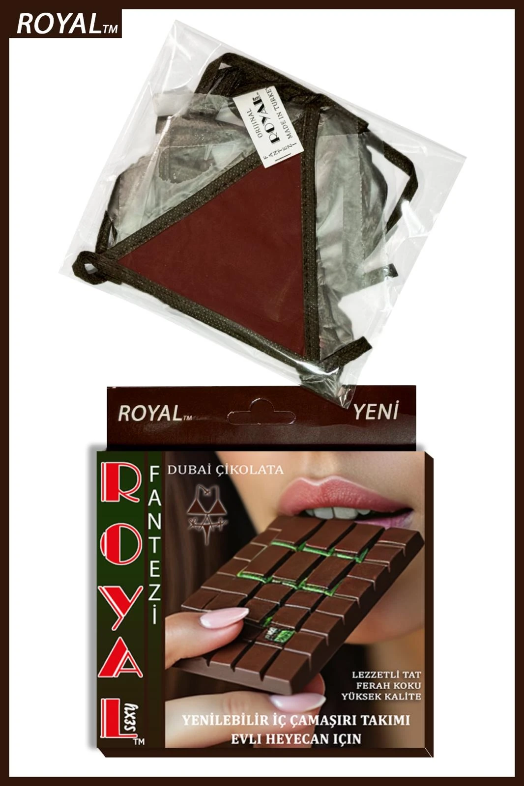 Yenilebilir İç Çamaşırı Takımı - DUBAİ ÇİKOLATASI AROMALI