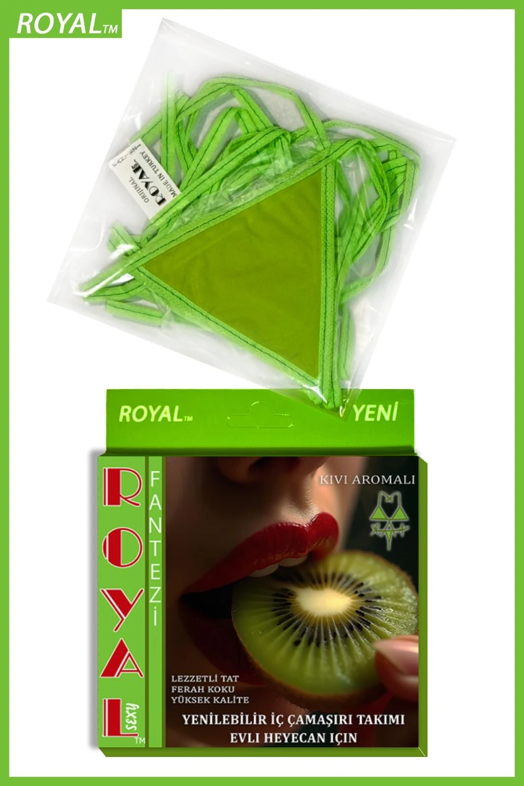 Yenilebilir İç Çamaşırı Takımı - KİVİ AROMALI