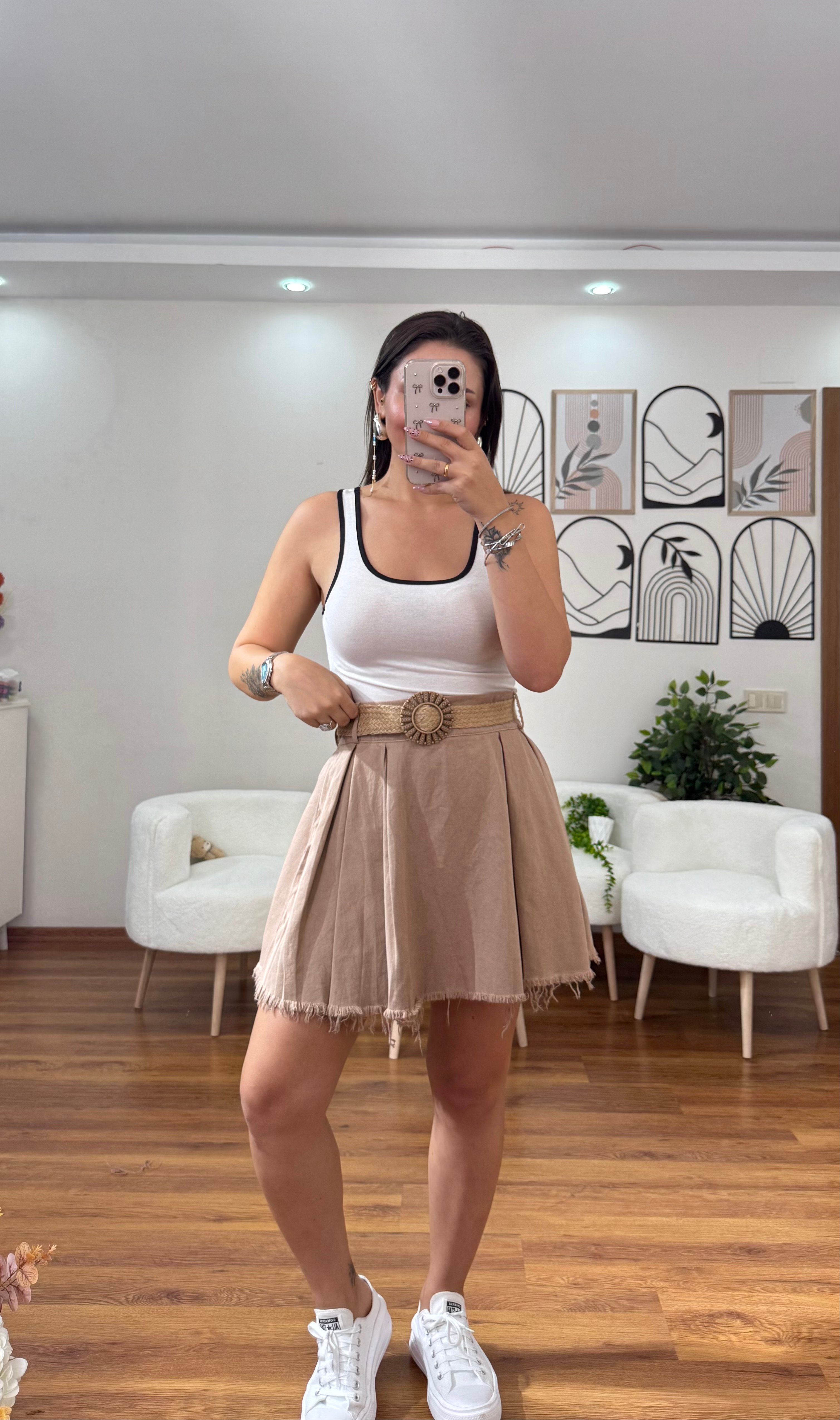 massi orj marka kartlı etiketli sehir boy pileli etek