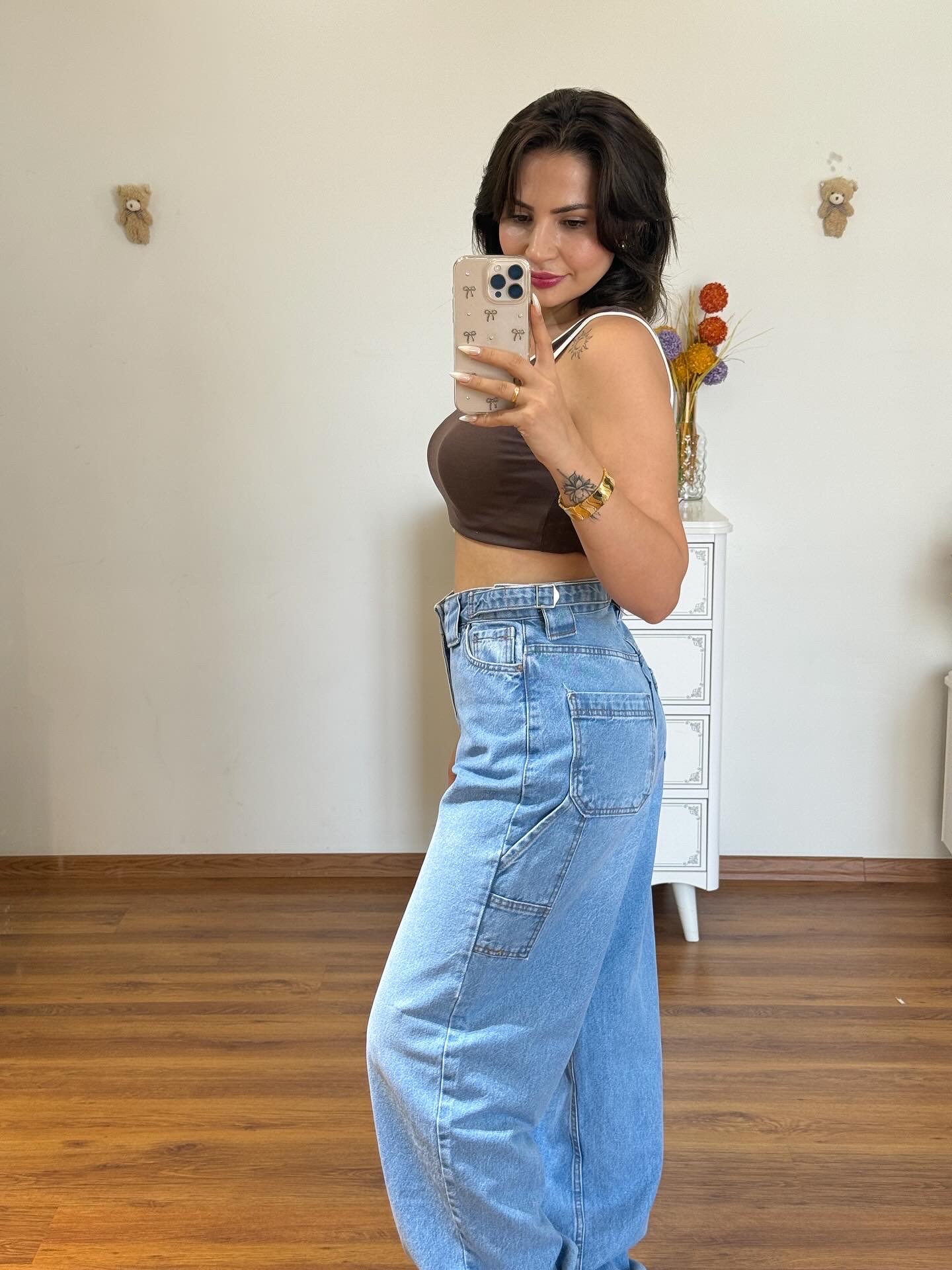 Premium kemer detaylı jean