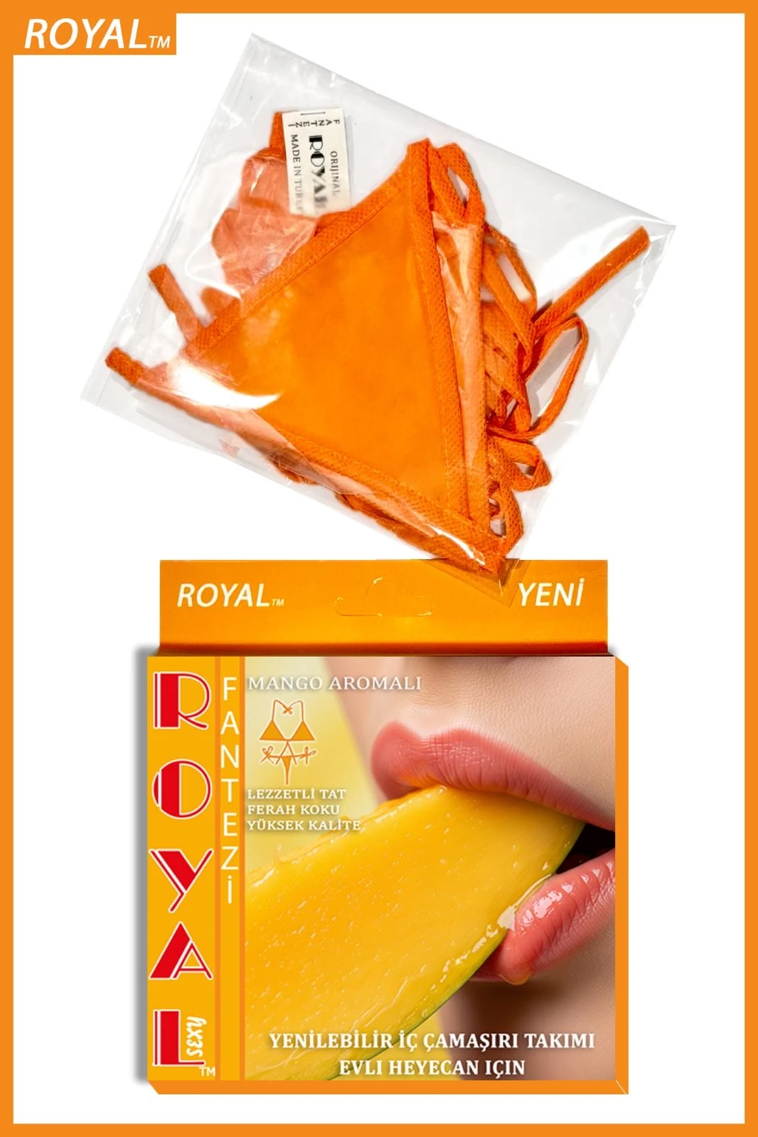 Yenilebilir İç Çamaşırı Takımı - MANGO AROMALI