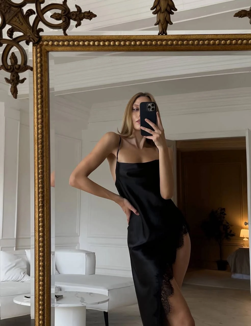 NightFox Saten Gecelik