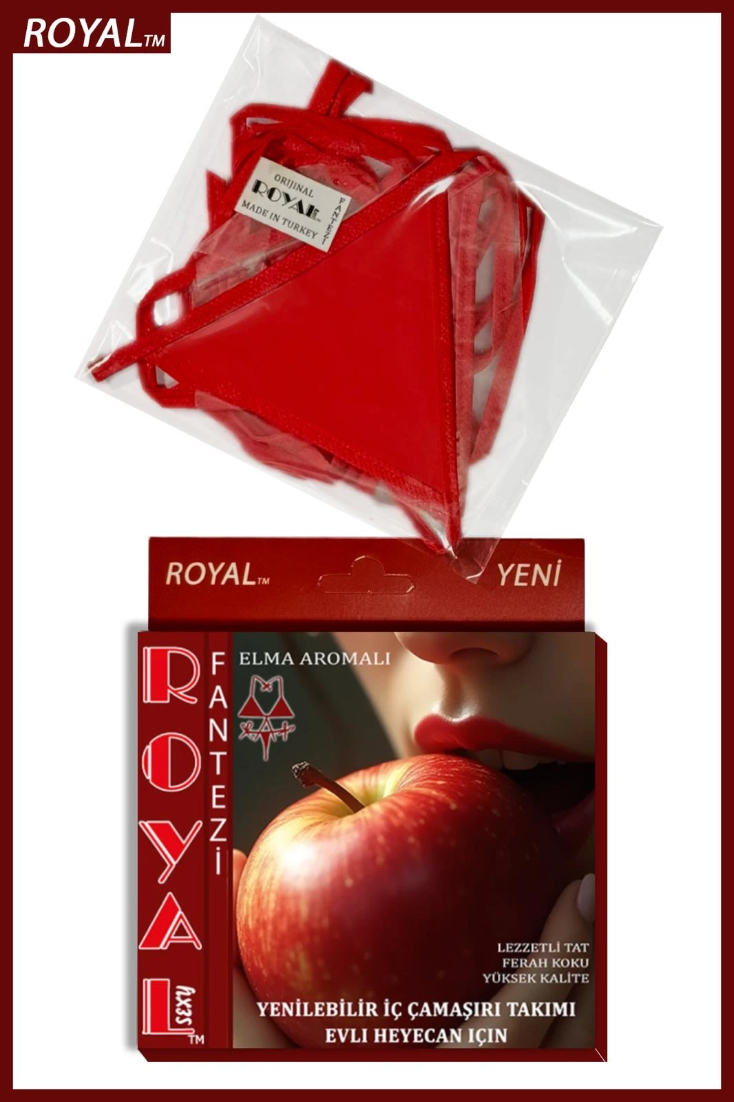 Yenilebilir İç Çamaşırı Takımı - ELMA AROMALI