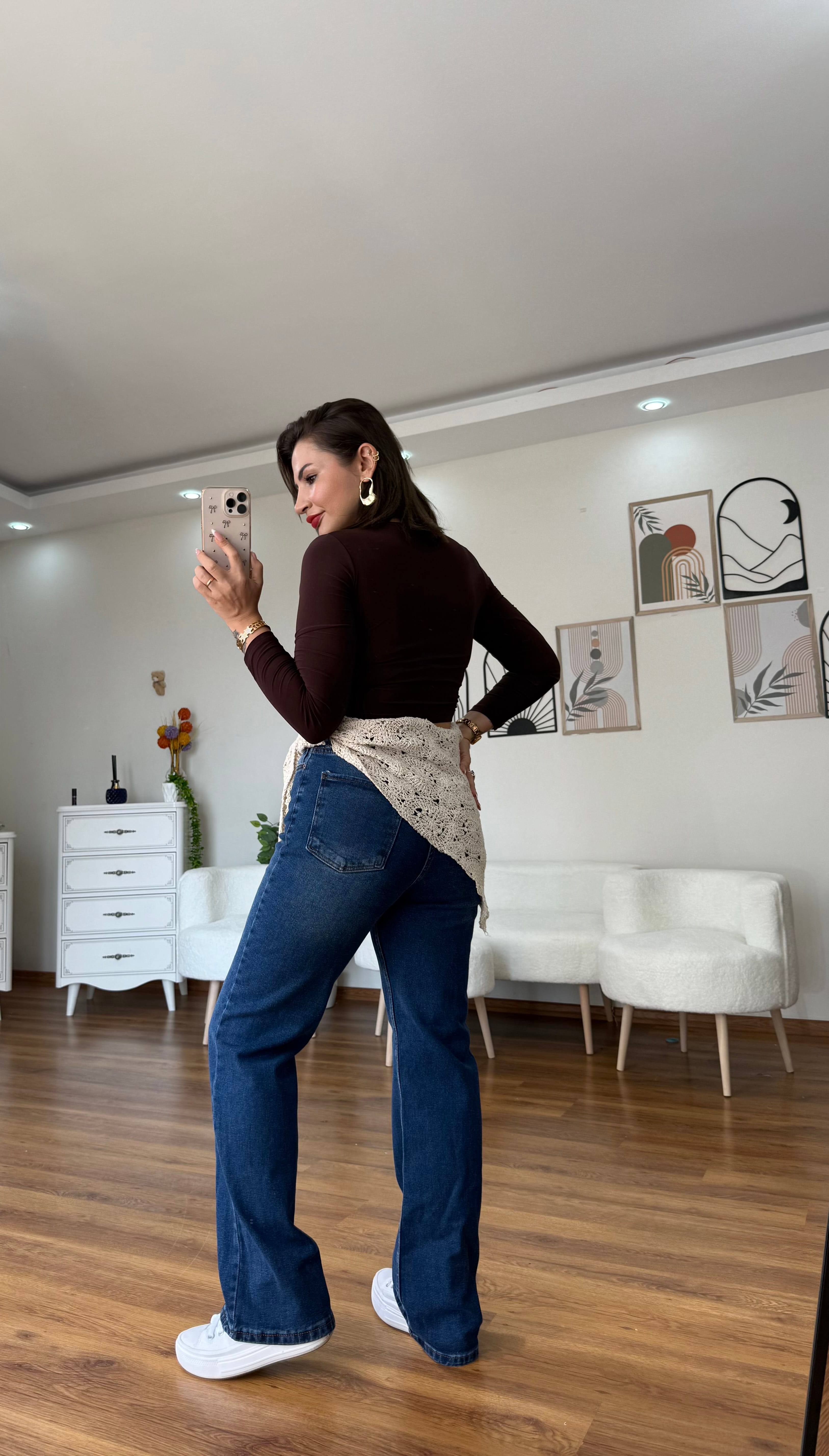 Kemerli Yüksel Bel Palazzo ( kemeri dilediğiniz zaman çıkartabilirsiniz)