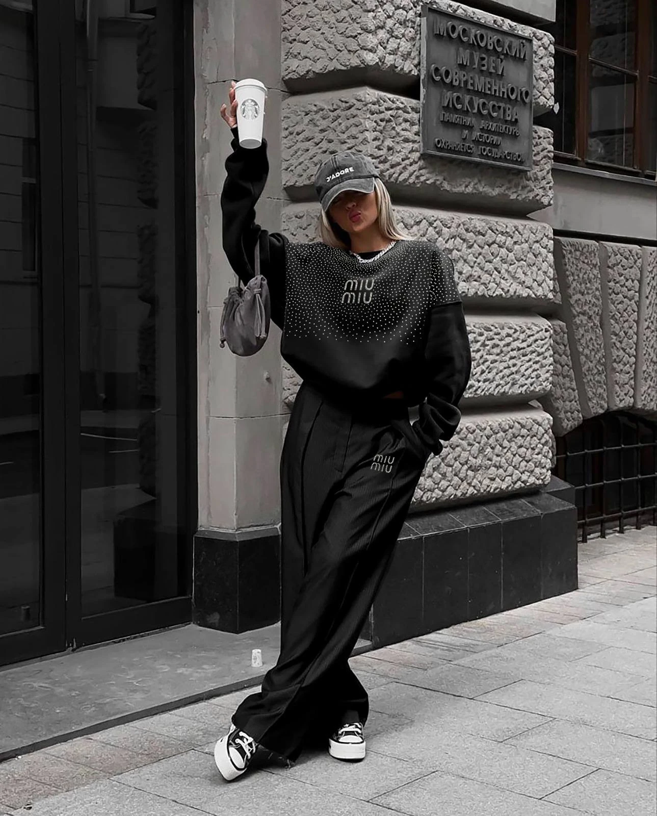 Miu Taşlı Tasarım Takım  - siyah