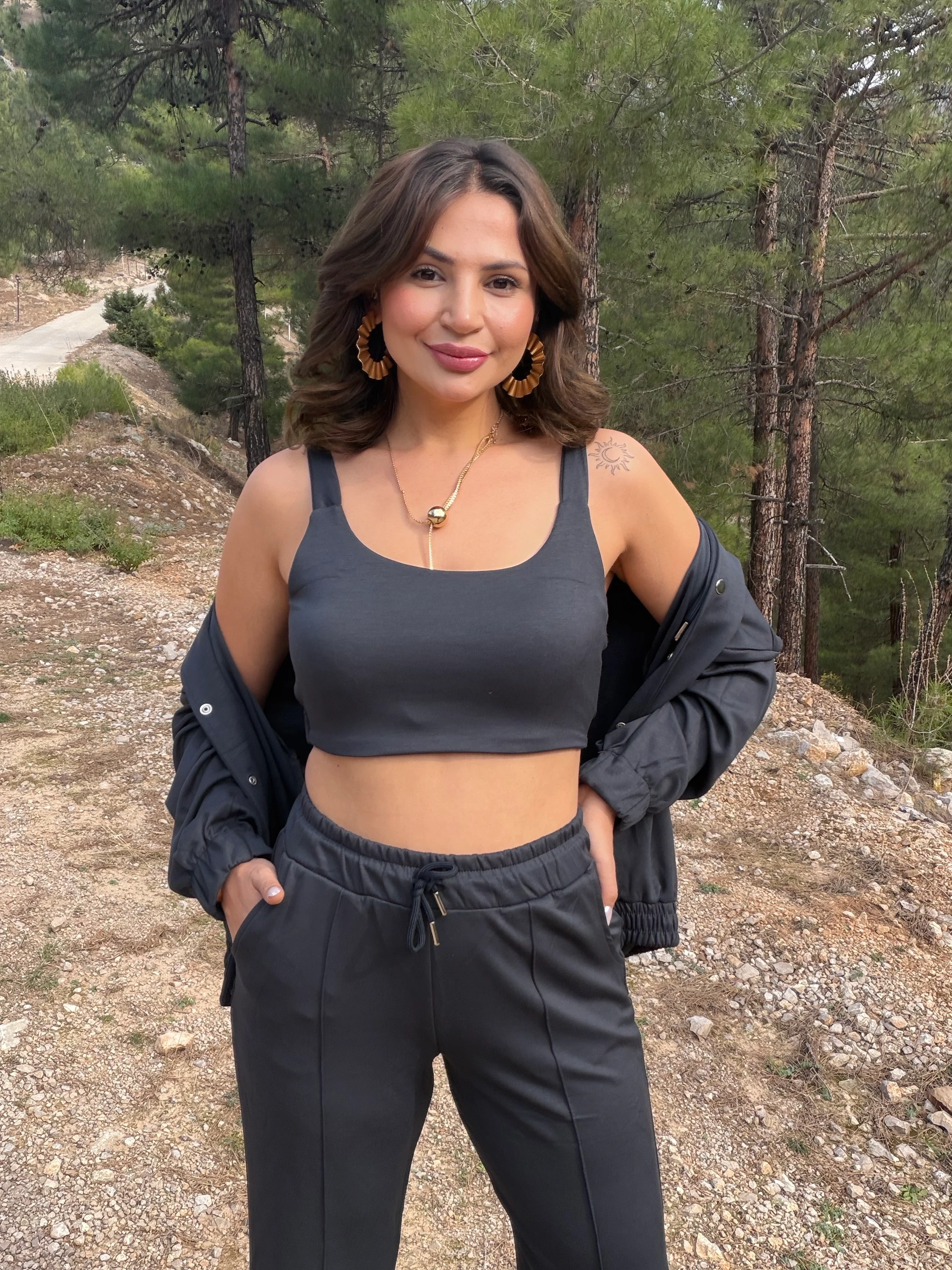 3 lü  Modal Takım  - antrasit 