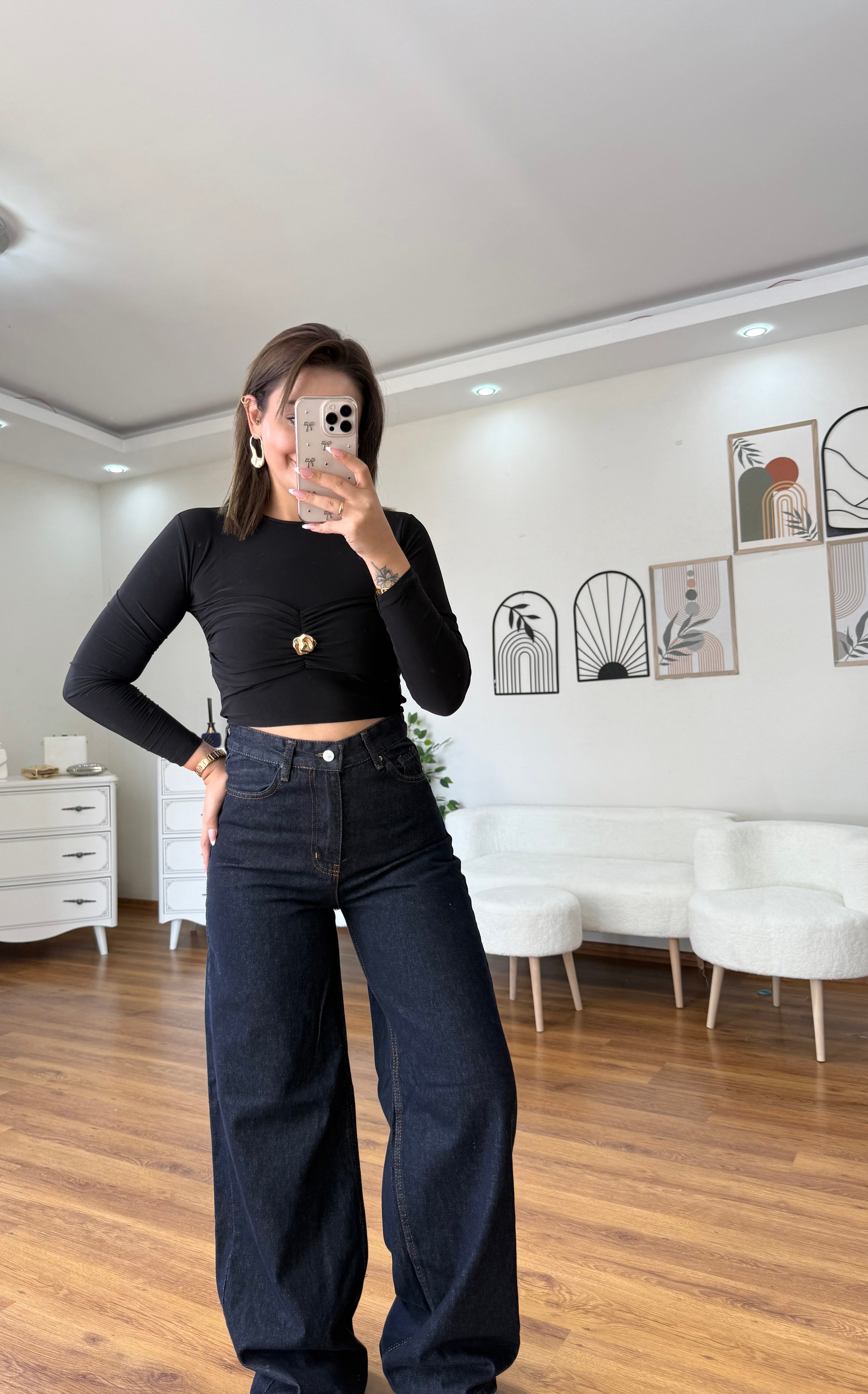 Kemerli Baggy Jean
