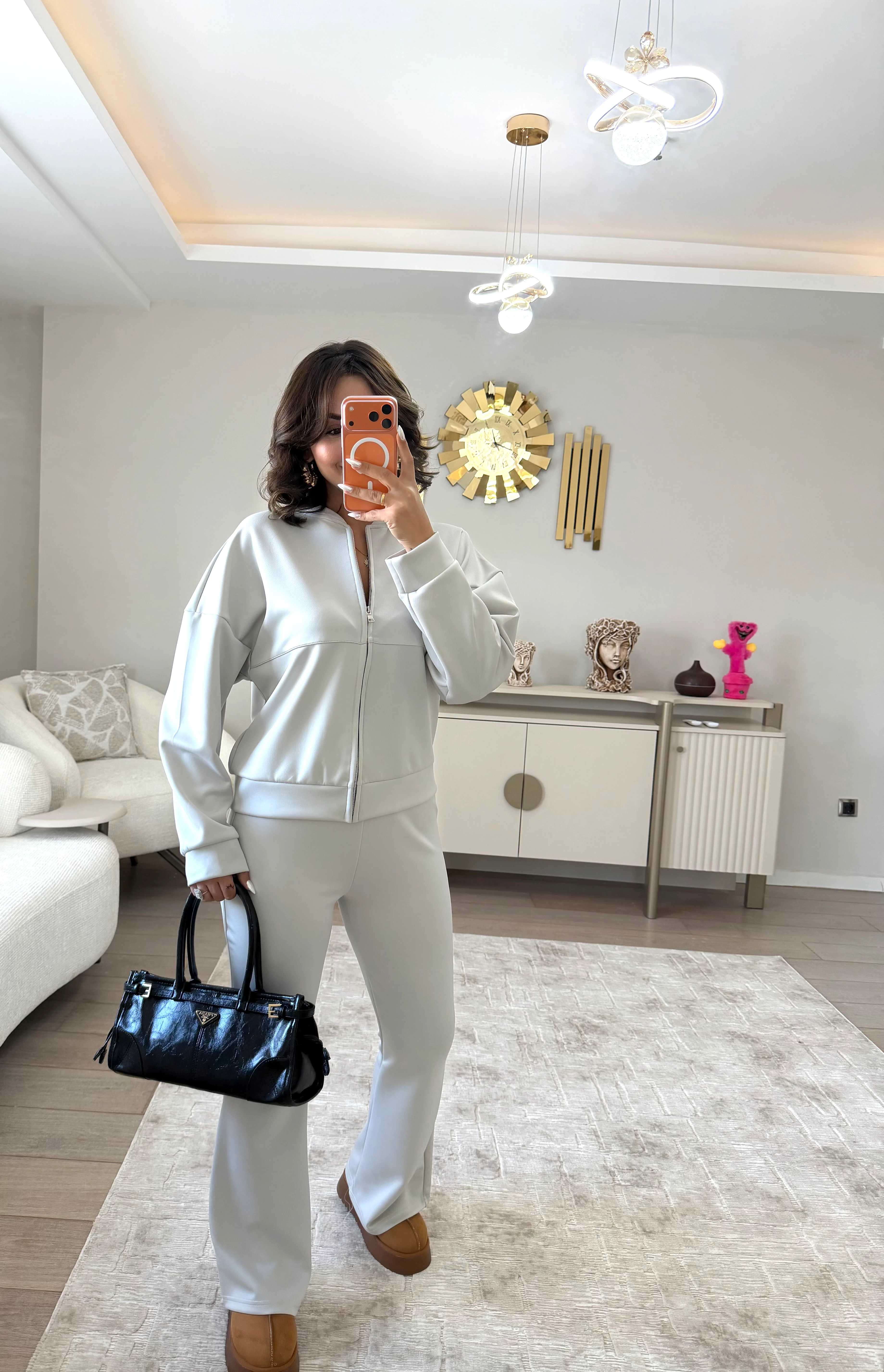 Scuba Kumaş Takım - gri