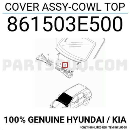 KIA SORENTO ÖN CAM SOL PANJURU 2006-2008 861503E500 ORİJİNAL