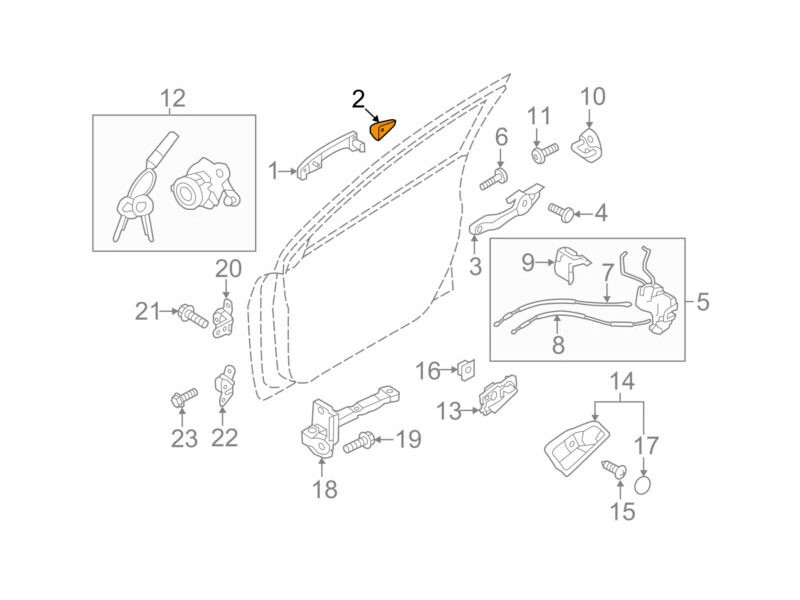 HYUNDAI ACCENT ÖN SAĞ KAPI DIŞ AÇMA KOL KAPAĞI 2011-2019 826621R050 ORİJİNAL