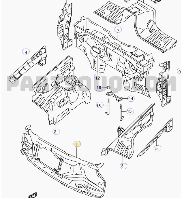 SUZUKI JIMNY ÖN PANEL 2004-2011 58110-84A02-000 ORİJİNAL