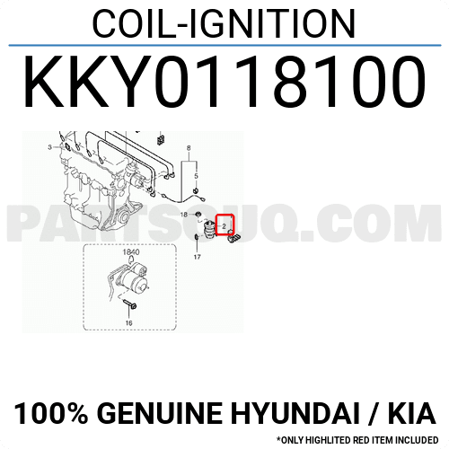 KIA PRIDE ATEŞLEME BOBİNİ 1999-2001 KKY0118100 ORİJİNAL