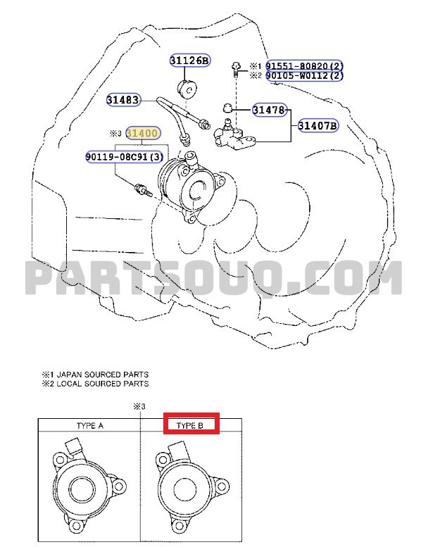 TOYOTA COROLLA DEBRİYAJ RULMANI 2008-2019 3140059005 ORİJİNAL