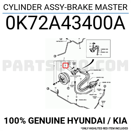 KIA PREGIO FREN ANA MERKEZİ 1997-2005 0K72A43400A EŞDEĞER