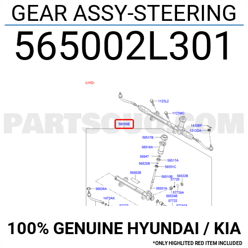 HYUNDAI i30 DİREKSİYON MİLİ 2007-2012 565002L301 ORİJİNAL