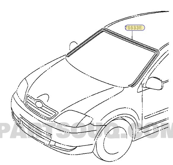 TOYOTA COROLLA ÖN CAM FİTİLİ 2001-2007 7553313030 ORİJİNAL