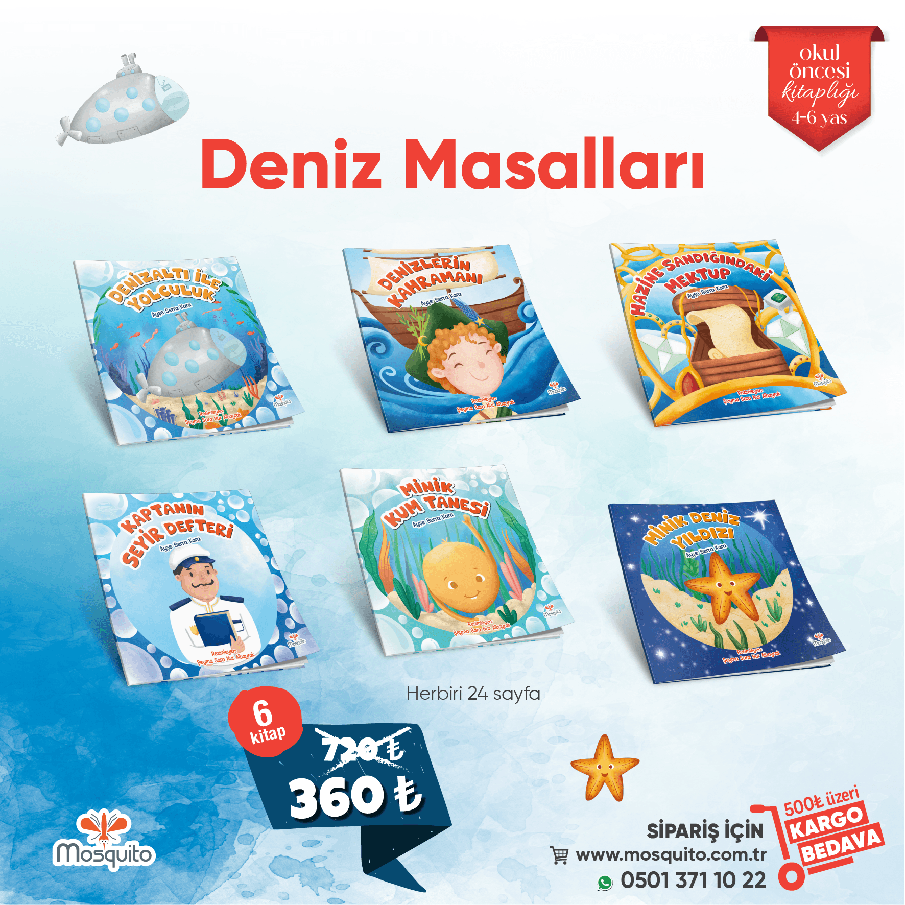 Deniz Masalları Seti (6 Kitap)