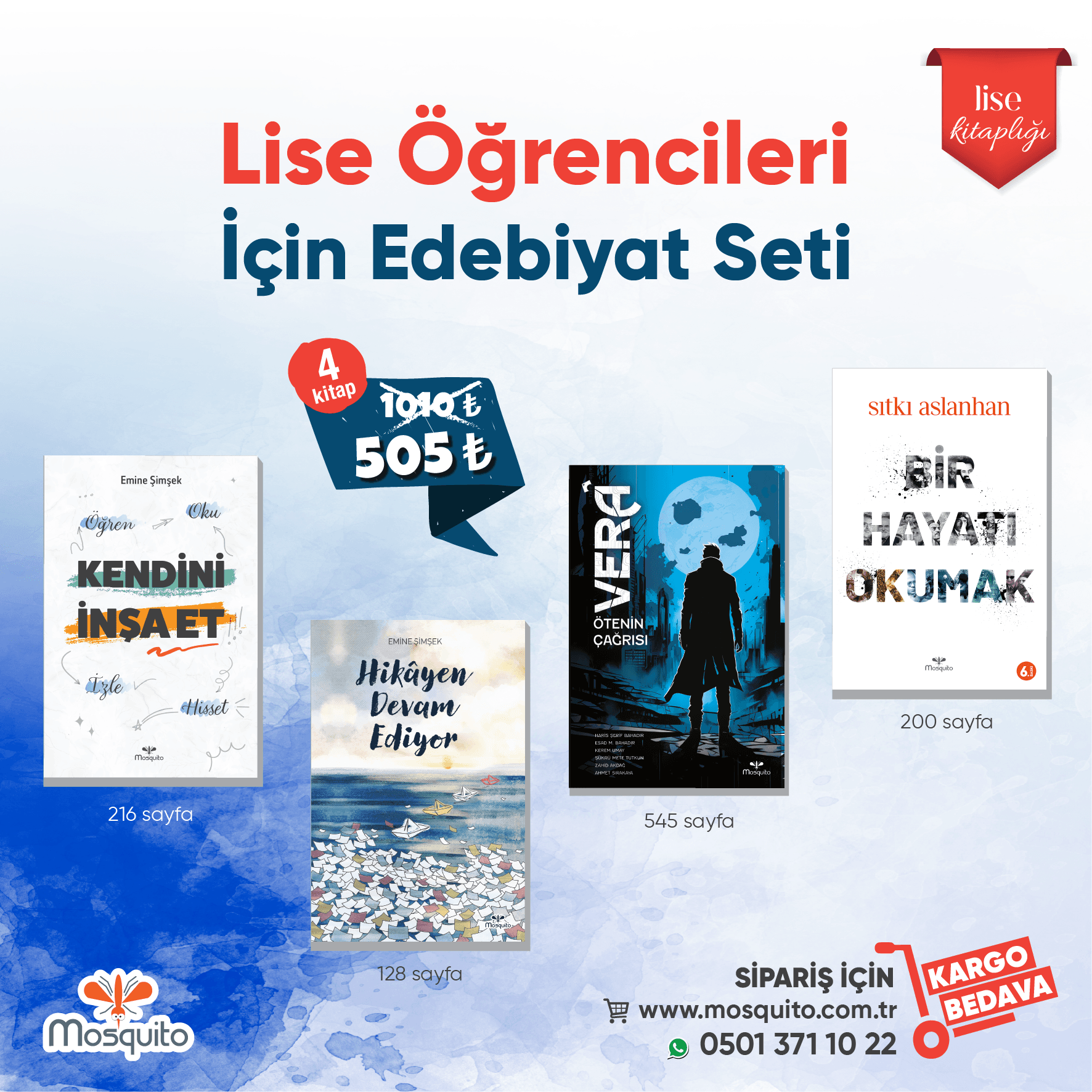 Lise Öğrencileri İçin Edebiyat Seti (4 Kitap)