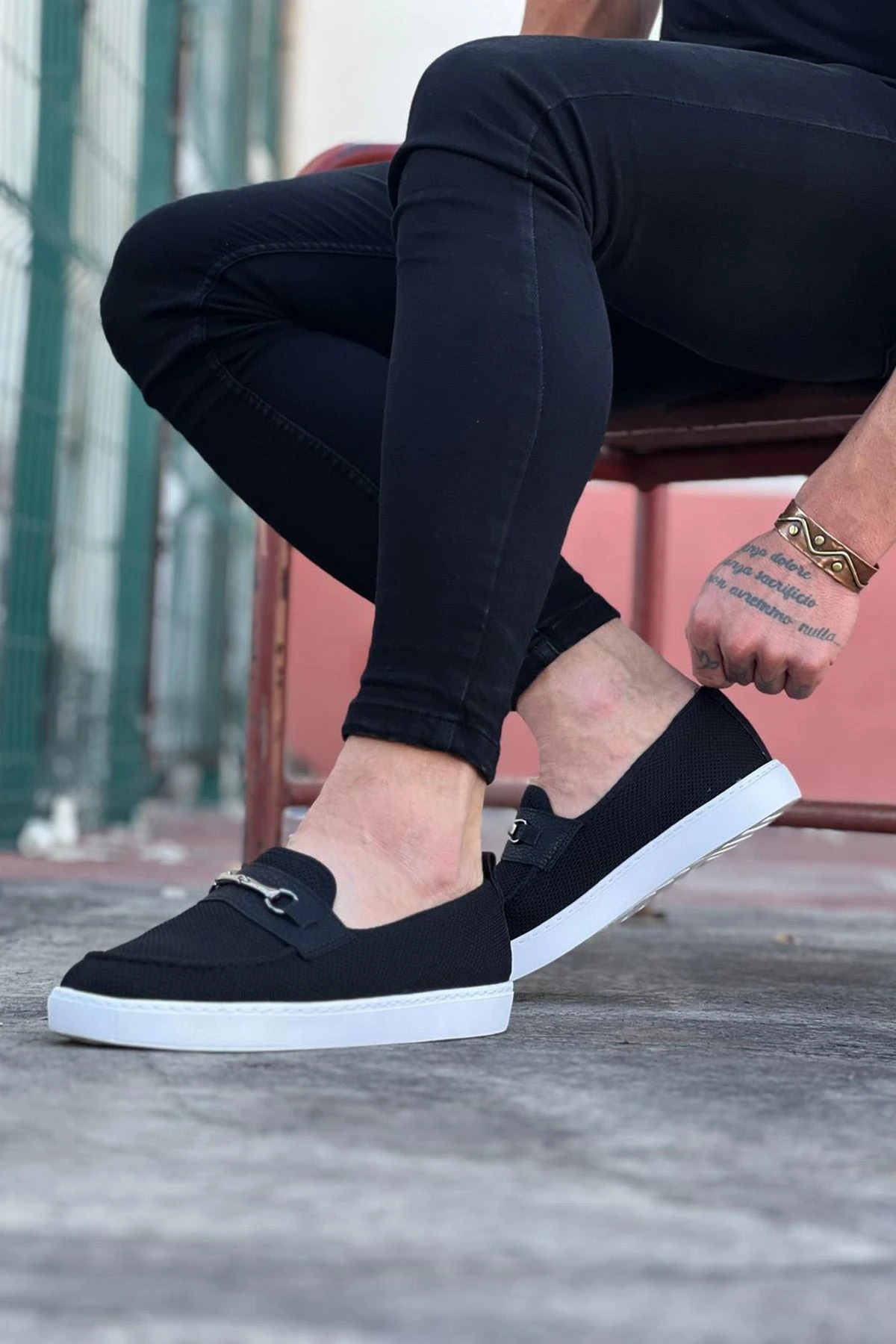 Wagoon WG060 Siyah Triko Babet Erkek Casual Ayakkabı