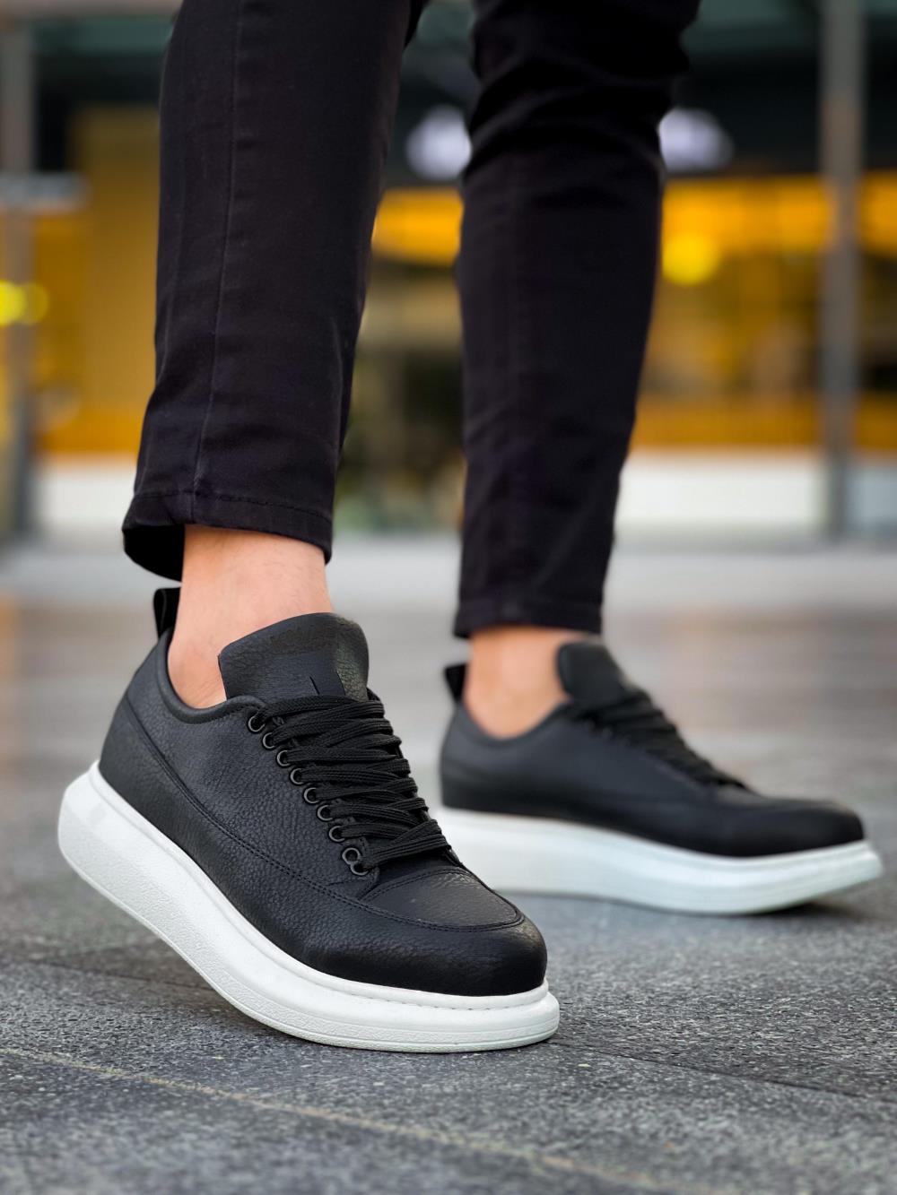 Knack Günlük Ayakkabı 814 Siyah (Beyaz Taban)