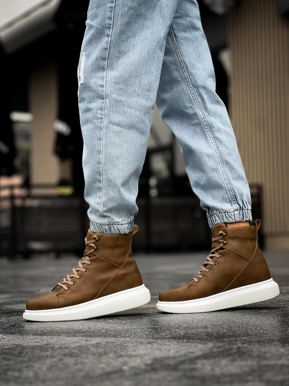 Knack Yüksek Taban Ayakkabı B-080 Vizon