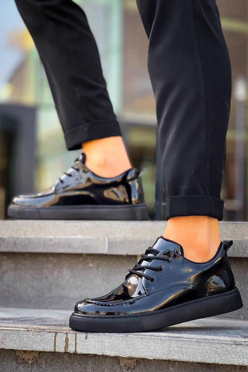 KB-X5 Kuback Kömür Rugan Günlük Erkek Ayakkabı