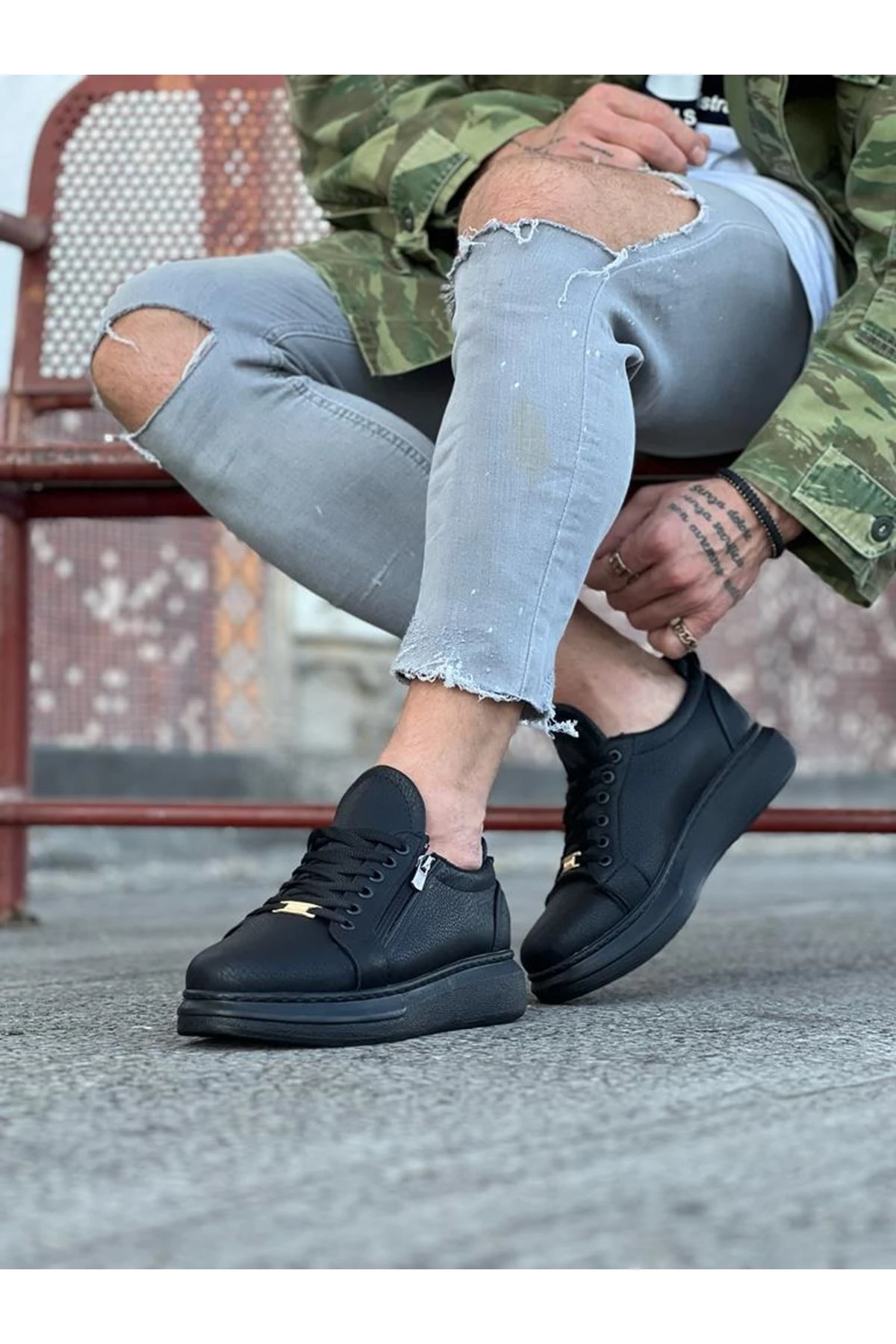 Wagoon WG504 Kömür Erkek Günlük Ayakkabı