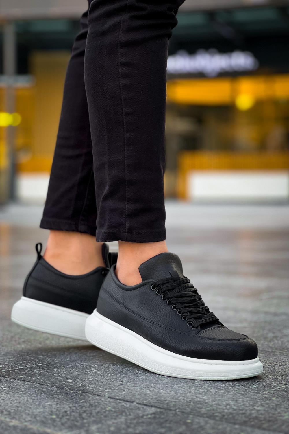 Knack Günlük Ayakkabı 814 Siyah (Beyaz Taban)