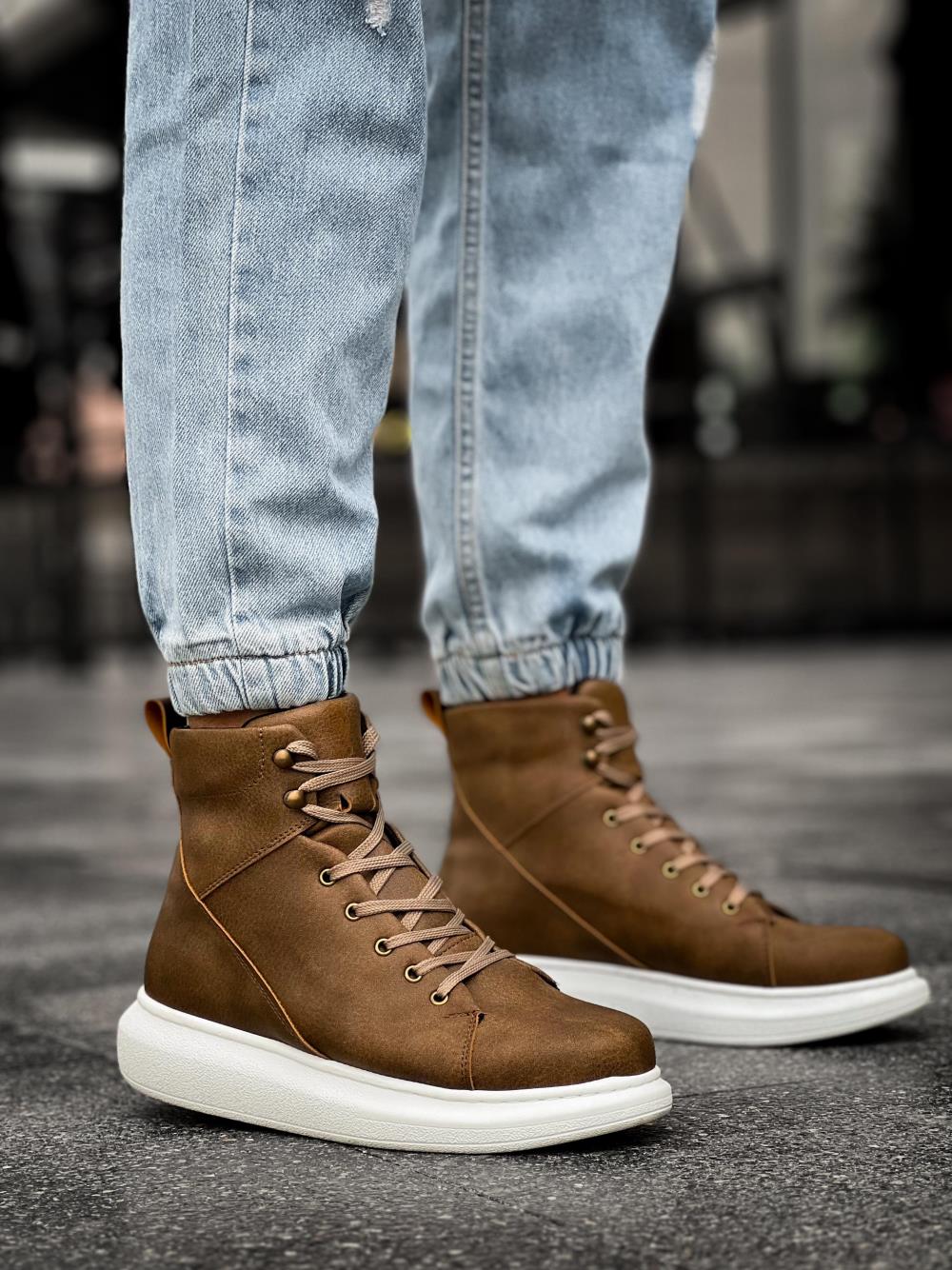 Knack Yüksek Taban Ayakkabı B-080 Vizon