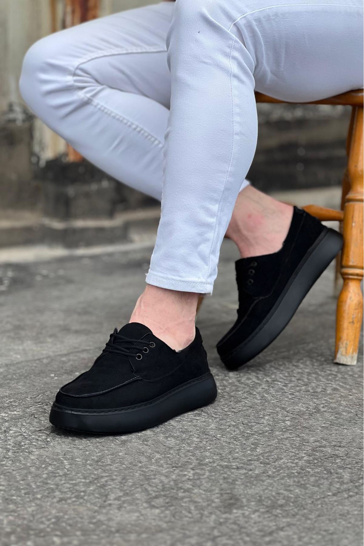 Wagoon WG508 Kömür Süet Ortopedik Taban Erkek Casual Ayakkabı