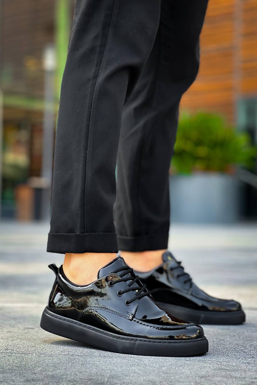 KB-X5 Kuback Kömür Rugan Günlük Erkek Ayakkabı