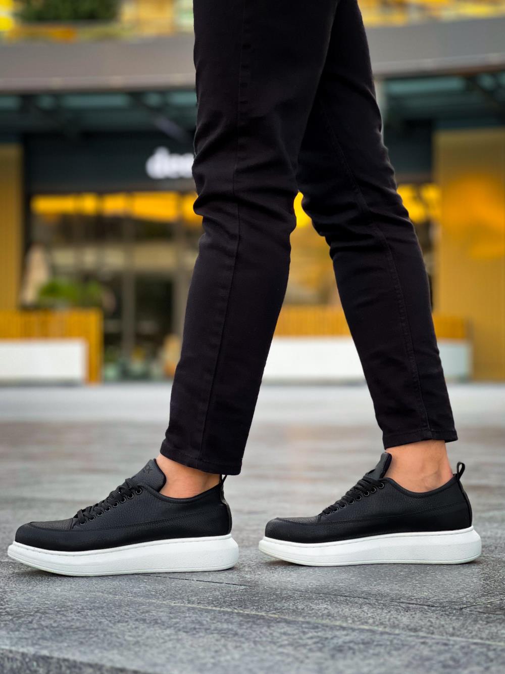 Knack Günlük Ayakkabı 814 Siyah (Beyaz Taban)