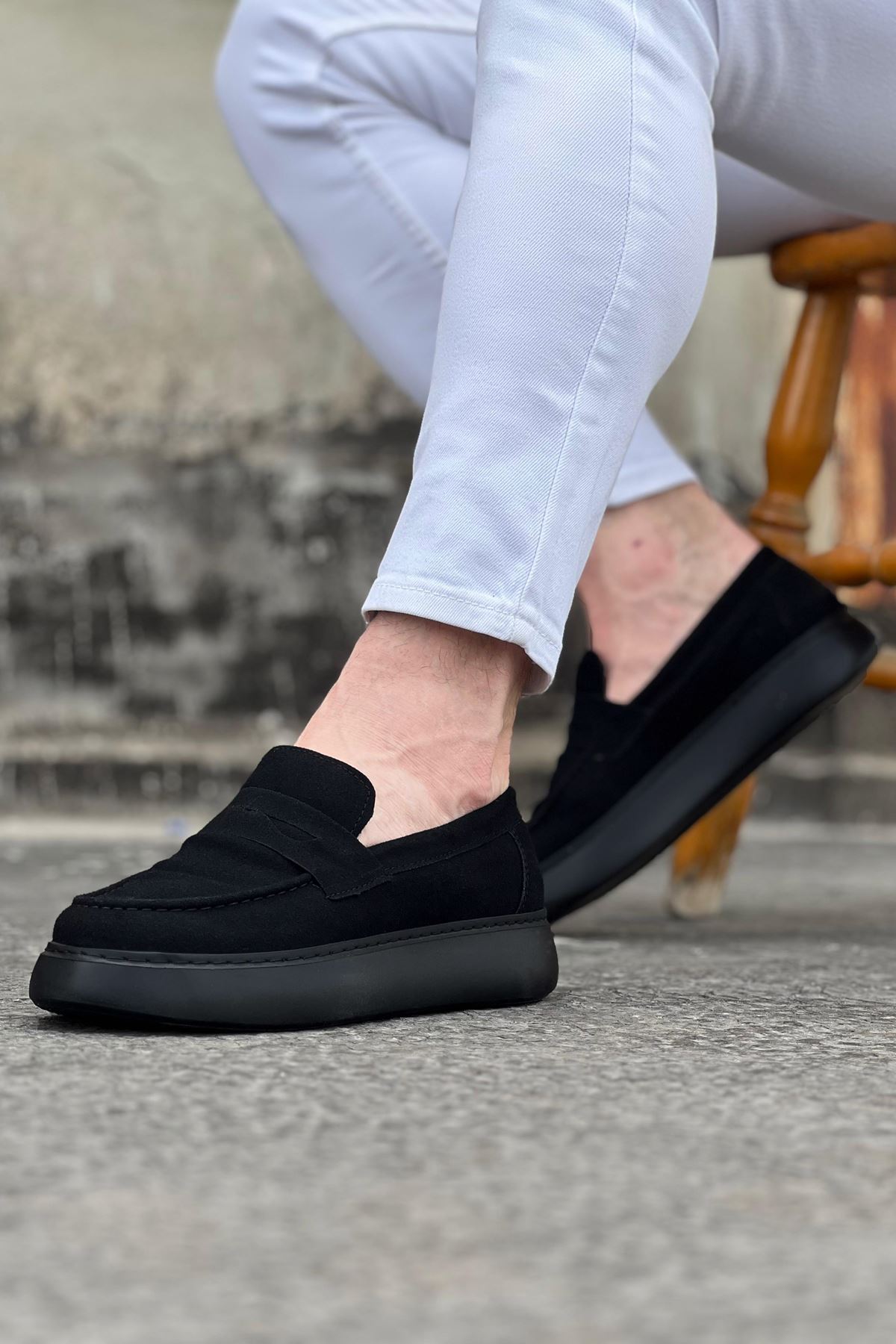 Wagoon WG161 Kömür Süet Erkek Casual Ayakkabı