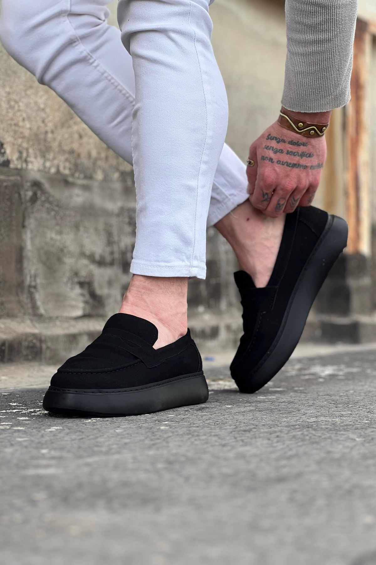 Wagoon WG161 Kömür Süet Erkek Casual Ayakkabı